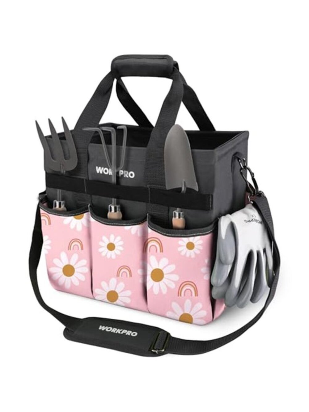 Garden Tool Bag Organizer Heavy Duty Gardening Tote Storage Bag With Pockets